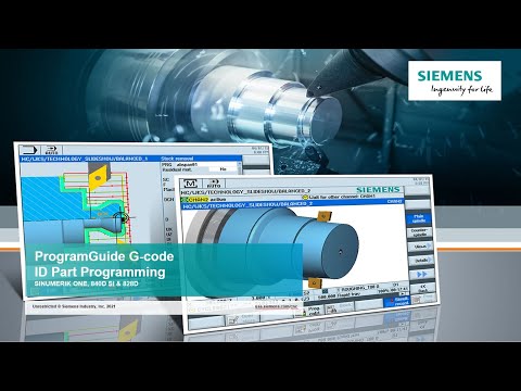 ID Part Programming in G code with ProgramGuide – SINUMERIK Turning