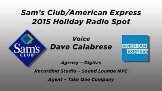 Dave Calabrese   Sam's Club AmEx Holiday Radio
