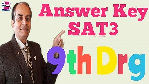 answer key drawing SAT3 class 9 solved by vijay kumar