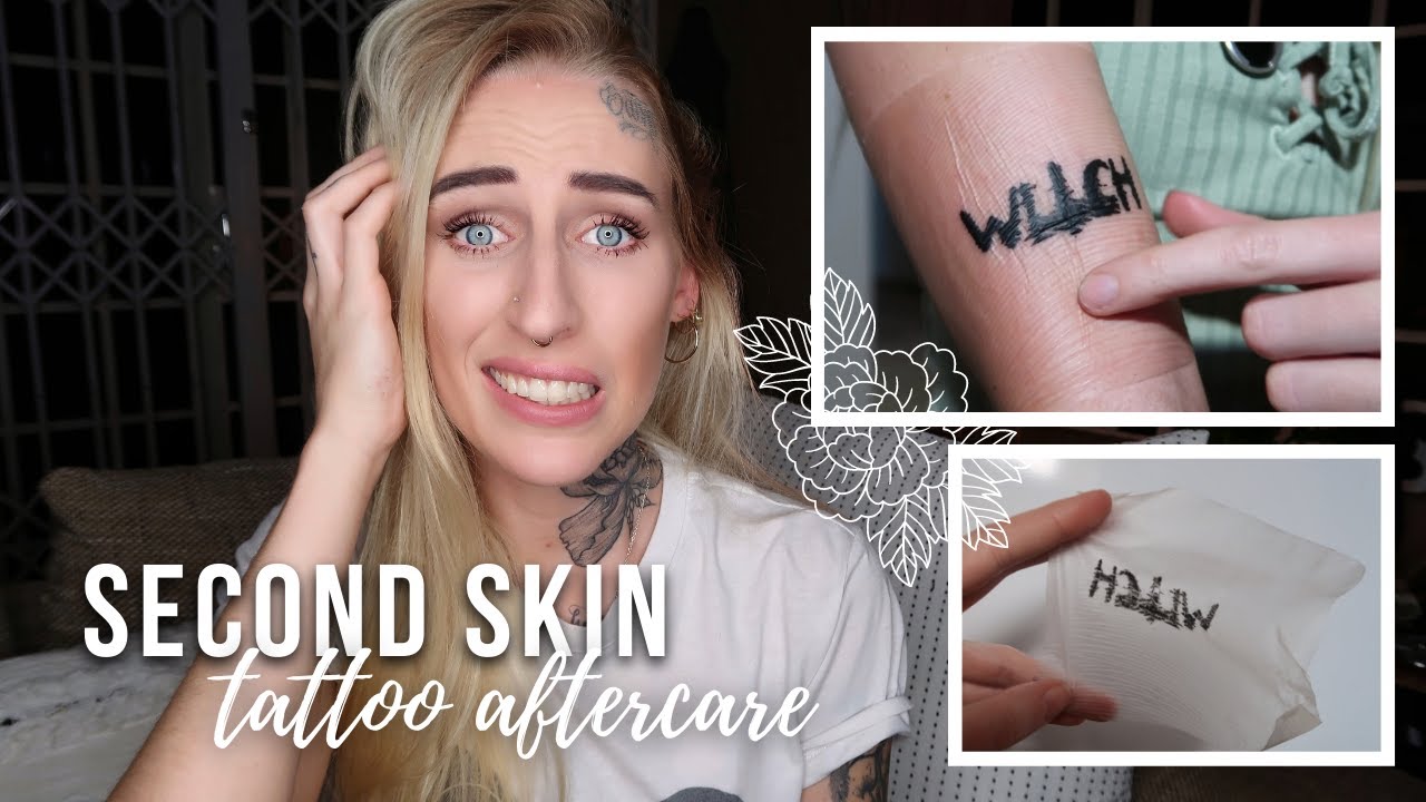 Healing my TATTOO using HYDRO FILM (second skin) part 1 