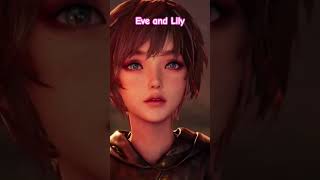 Eve and Lily. like sisters already. #stellarblade #dragonsbanegaming #marvel #stellarbladeps5
