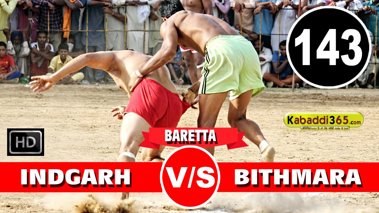 Indgarh Vs Bithmara(haryana) Best Match in Baretta (Mansa) By Kabaddi365.com kabaddi match
