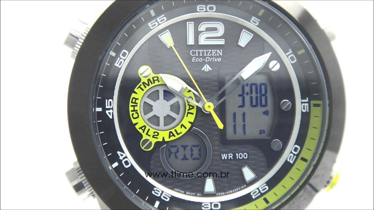 Relógio Citizen Eco-Drive Promaster TZ10011D - JZ1005-58E - YouTube