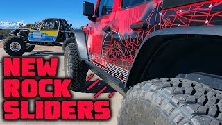 INSTALLING THE STRONGEST NEW ROCK SLIDERS ON OUR JEEP WRANGLER JL!