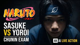 SASUKE VS YOROI - CHUNIN EXAM 4K AI LIVE ACTION