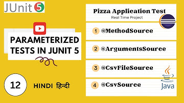 JUnit Tutorial - #12 - Parameterized Test in JUnit 5 with @MethodSource, @CsvSource @ArgumentsSource