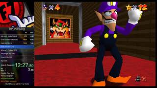 SM64 Online 120 Star (Waluigi) in 2:02:24 [Disastrous Race]