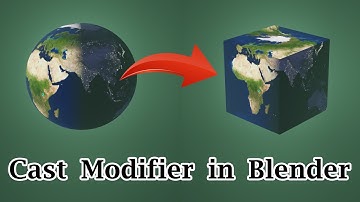 Flat Earth Tutorial | Cast Modifier in Blender | Conversion Between A Cube & Sphere | Virtual Planet
