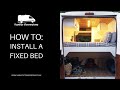 How to install a fixed bed into your van conversion - Ikea bed hack