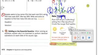 6-4 Solve two step equations