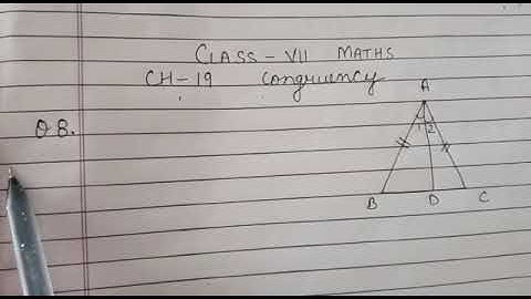 Q8,9,10 ch-19 Congruency class VII ICSE BOARD maths by love with mathematics