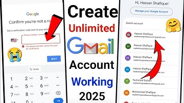 How To Create Unlimited Gmail Account | Create Unlimited Gmail Account - (Latest Method 2025)