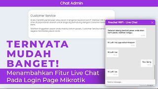 Cara Pasang Fitur  Chat Di Login Page Mikrotik