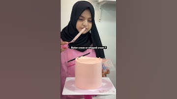 Butter cream or whipped cream | sharp edges | cake icing | cake frosting | tahoor fatima