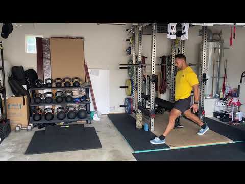 Split Squat + T-Spine Rotation