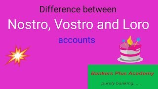 Difference between Nostro,Vostro and Loro (JAIIB CAIIB Bank promotion exams. Bankers Plus Academy)
