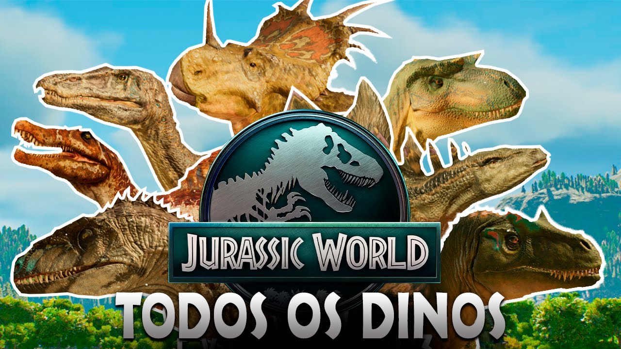 TODAS AS ANIMAÇOES DOS DINOSSAUROS TERRESTRES no JURASSIC WORLD EVOLUTION 3