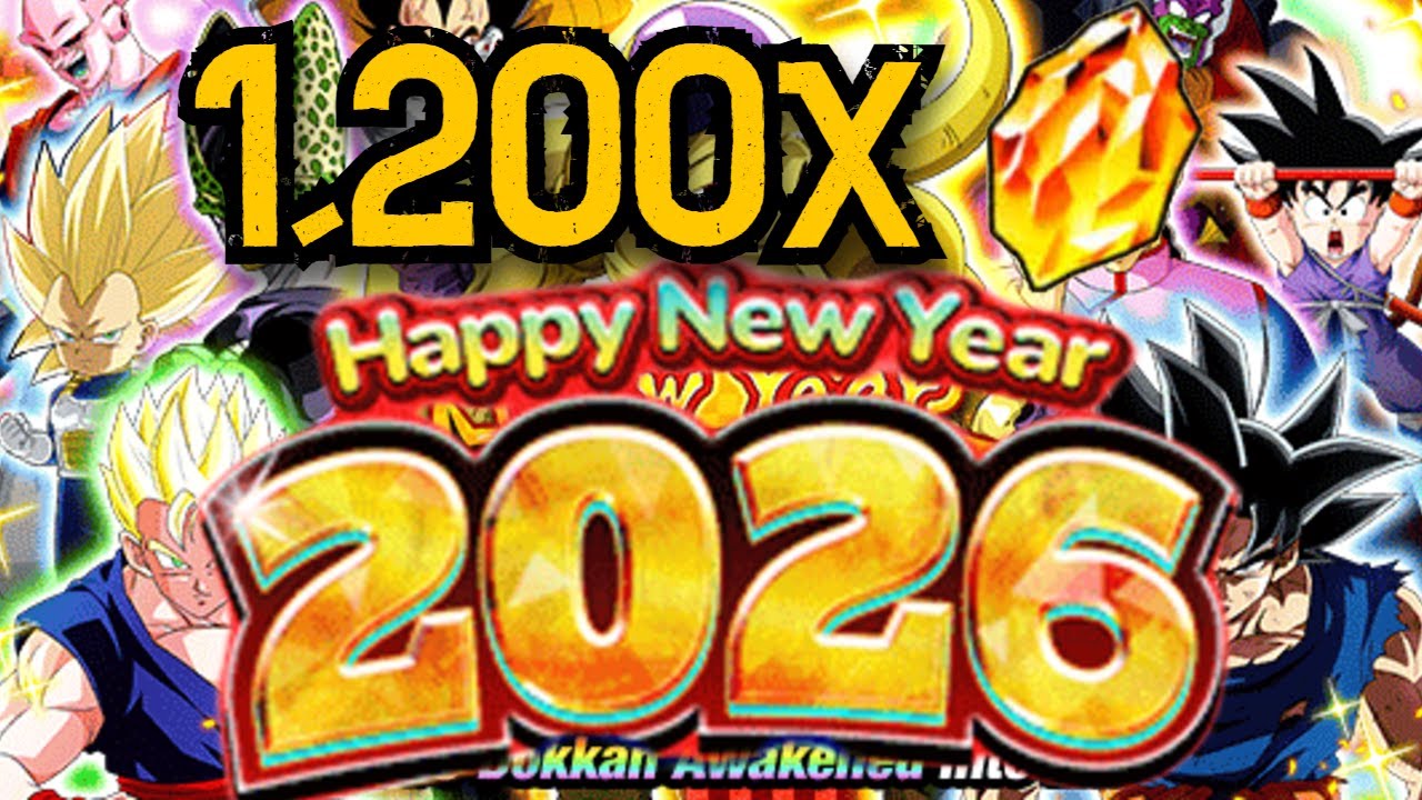NEW YEARS SUMMONS! (DBZ DOKKAN BATTLE)