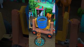 Mini Construction Tractor with Cement Mixer 🚜🧱#diy#shorts#youtubeshorts