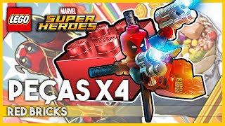 COMO PEGAR O BLOCO VERMELHO PEÇAS X10 LEGO MARVEL AVENGERS - RED BRICKS 