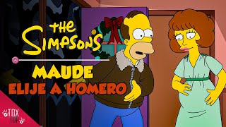 Maude se queda con Homero | Los Simpson