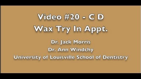 Video #20   CD Wax Try In Appointent - Demo