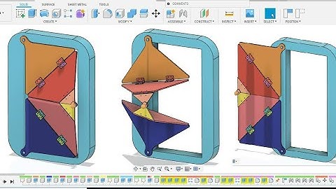 Fusion 360  beginners tutorial  | How to make kinetic Door