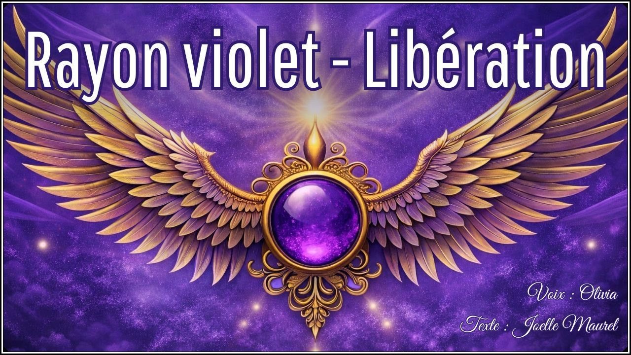 🌸 Méditation guidée - Rayon Violet – Transmutation et libération avec l’Archange Zadkiel