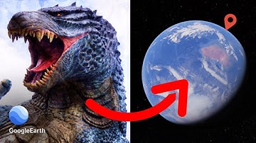 Found Godzilla on Google Earth!