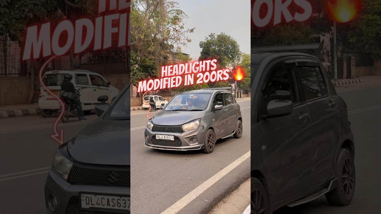 मात्र 200rs में Headlights आग फेकेगी 😱🔥 | Modified Celerio | Headlight modifications | vishuroy
