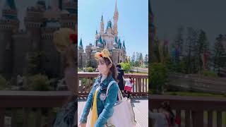 🌹誕生日ディズニー🌹ランドでベルのバウンドコーデ🐠 #shorts