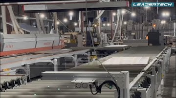 Semi-automatic edge banding production line with manual changeover and automatic unloading