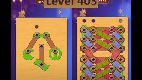Wood Nuts & Bolts Puzzle - Level 403