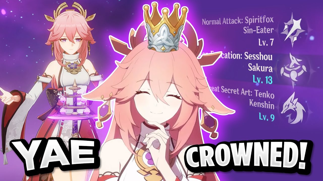 C6 DPS CROWNED Yae Miko is INSANE! | Genshin Impact 2.6