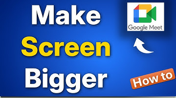 Maak het gedeelde scherm groter in Google Meet