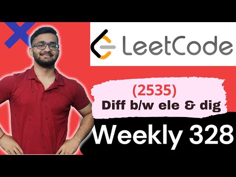 2535. Difference Between Element Sum and Digit Sum of an Array | Weekly Contest 328 | LeetCode 2535