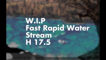 Houdini: Work in progress | fast water flow with splashing divergence