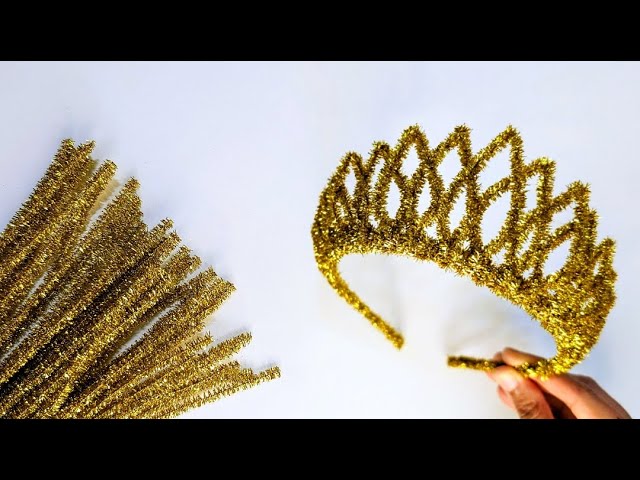 How to make Gorgeous CROWN using waste material | DIY Easy 