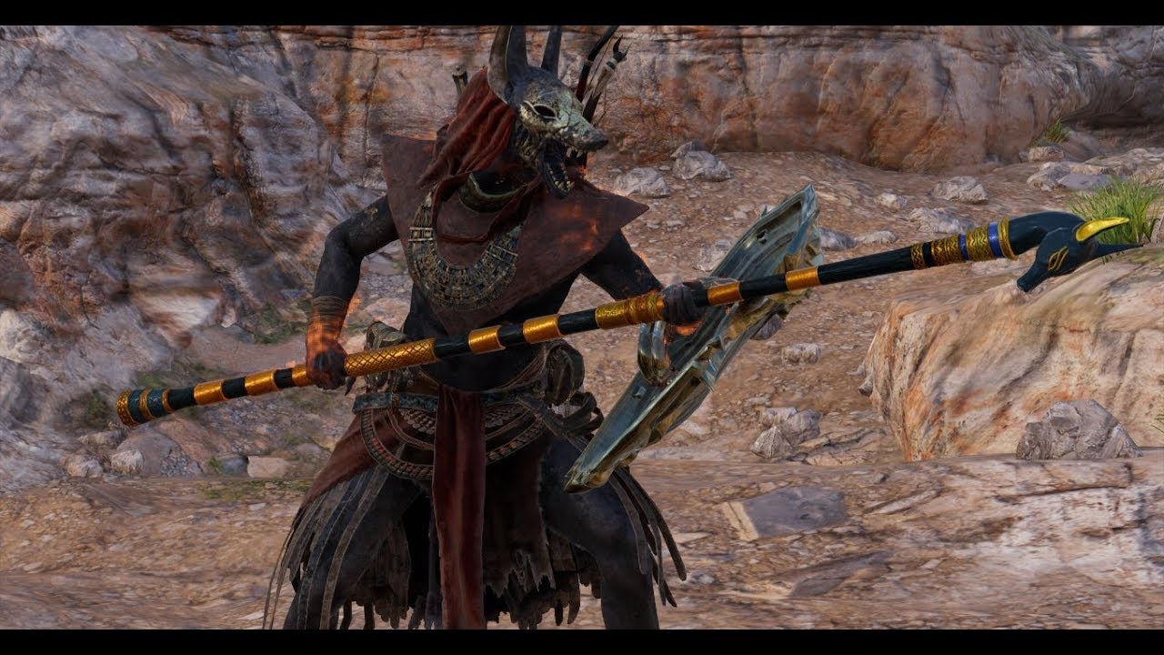 Assassin s Creed Origins New Golden Weapon Jackal Scepter Best 