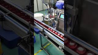 High speed single head cream jar filling machine