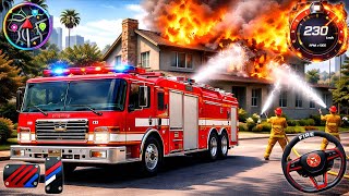 Fire Truck Rescue Simulator 3D - 911 US Emergency Ambulance Driving - Android GamePlay  screenshot 5