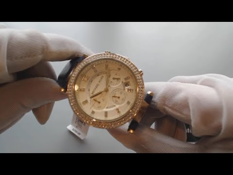 Michael Kors Ladies Brown Leather Strap 