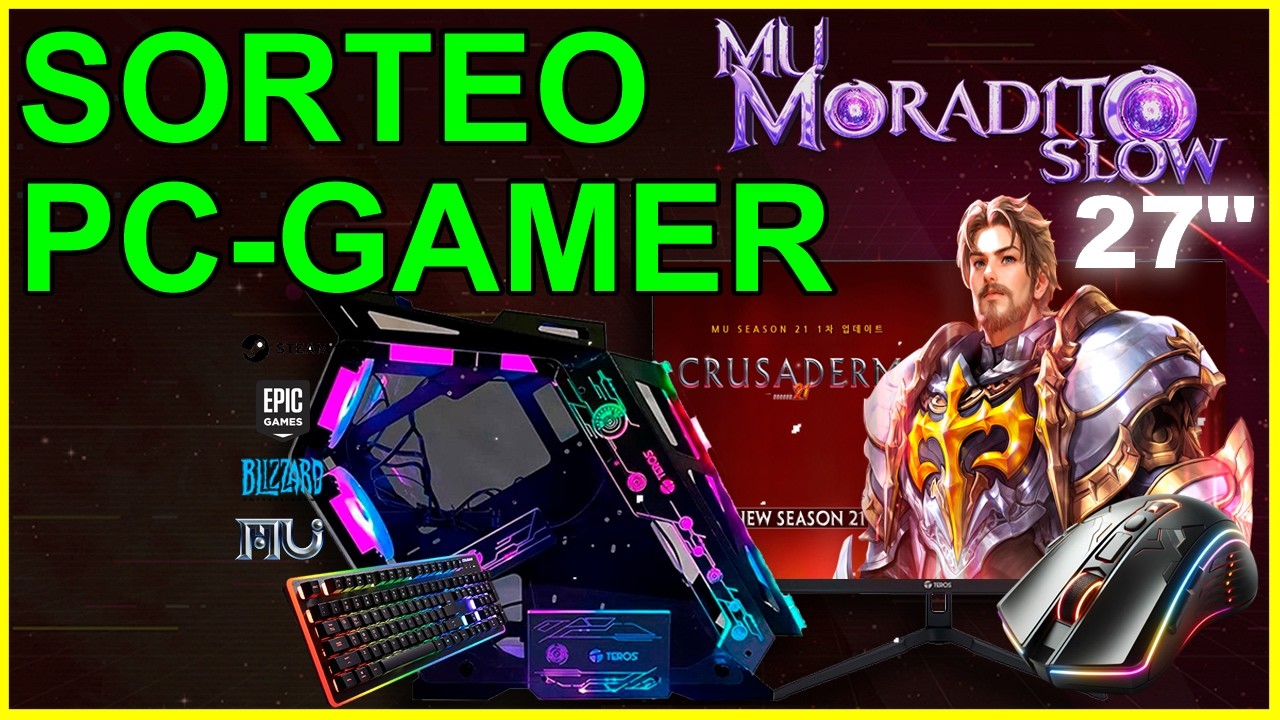 Sorteo PC-Gamer en MuMoradito Slow-Post Speed| Mu Online #Muonline #muonlinepc #mmorpg #gamingpc