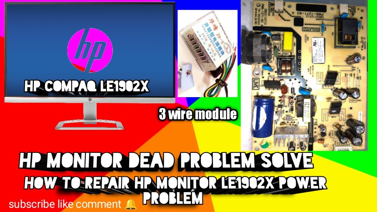 How To Solve Hp Monitor power Problem - YouTube