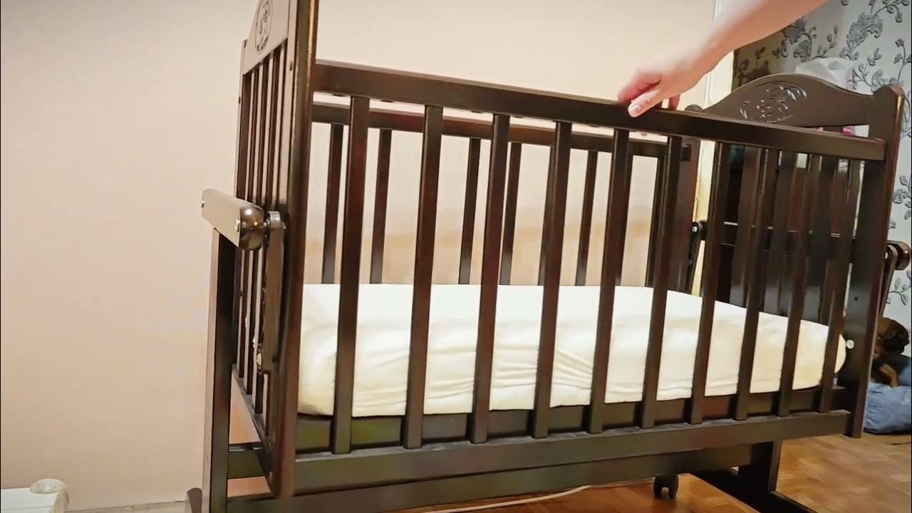 Детская кроватка-люлька с маятником «Мой малыш» - YouTube