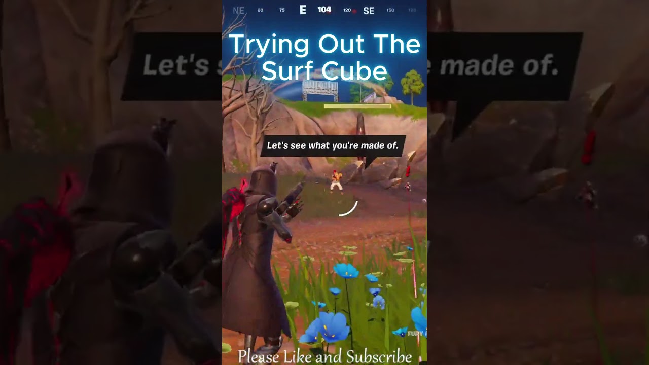 Trying out the Surf Cube in Fortnite. 