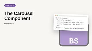The Carousel Component | Bootstrap Components Tutorial