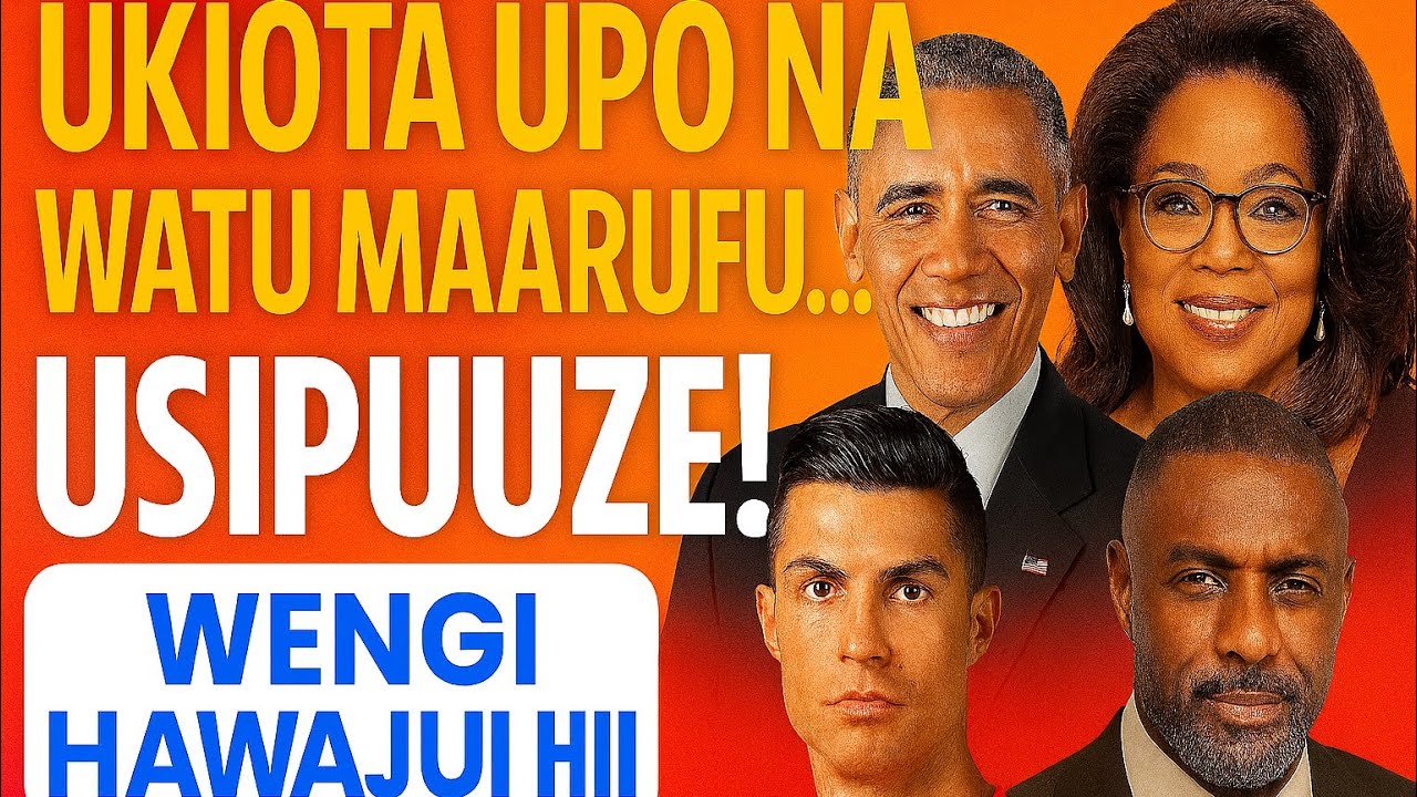 UKIOTA UPO NA WATU MAARUFU… USIPUUZE! HII NDIO TAFSIRI AMBAYO WENGI HAWAIJUI