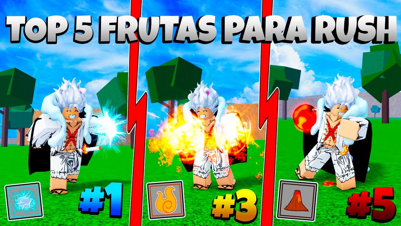 TOP 5 MELHORES FRUTAS PARA INICIANTES DO BLOX FRUITS UPDATE 17.2! 