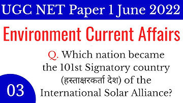 (Mock TEST 3) People, Development & Environment Current Affairs For NET Paper 1 in Hindi & English